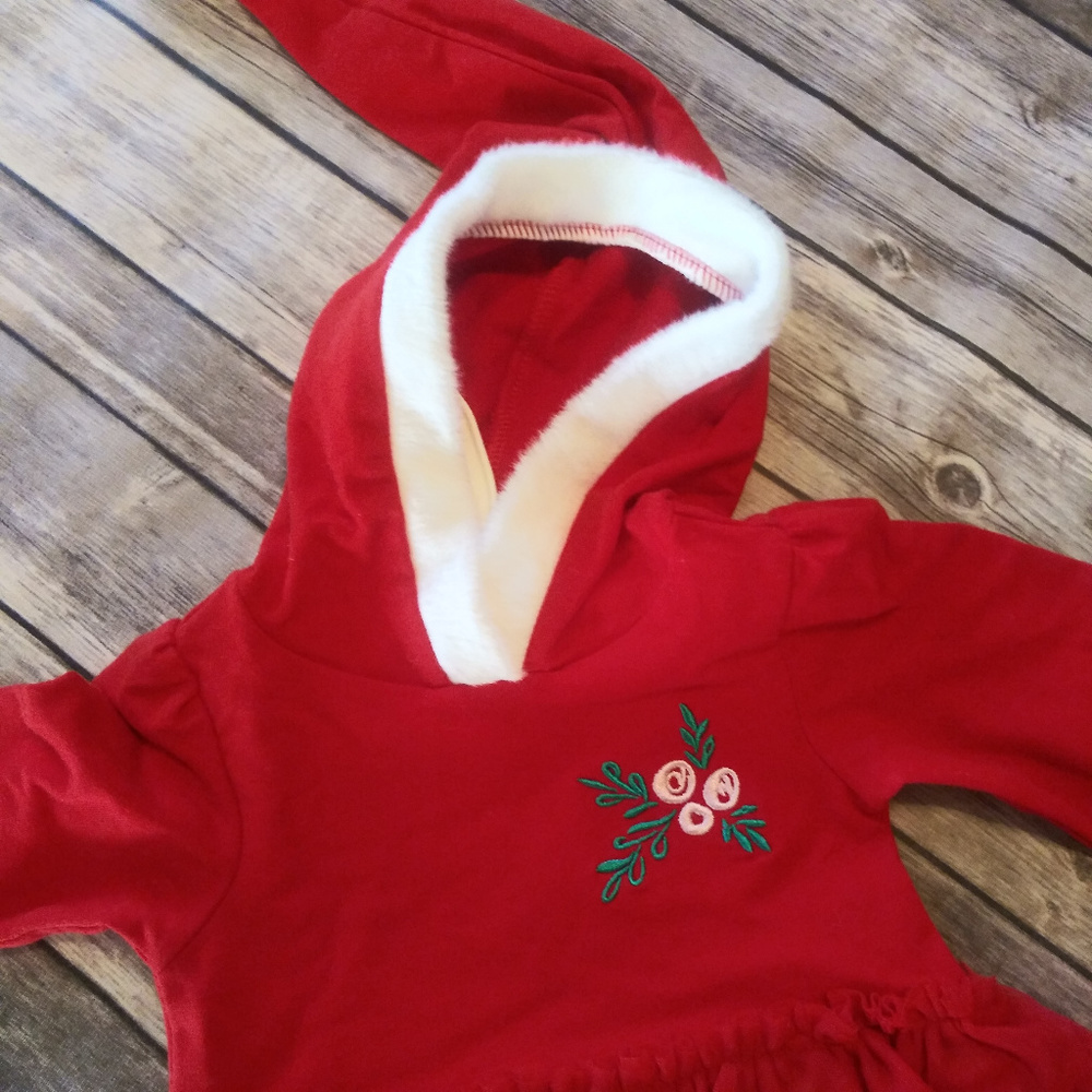 💙NWT Cat & Jack  Girls Christmas one-piece outfit - Picture 7 of 8